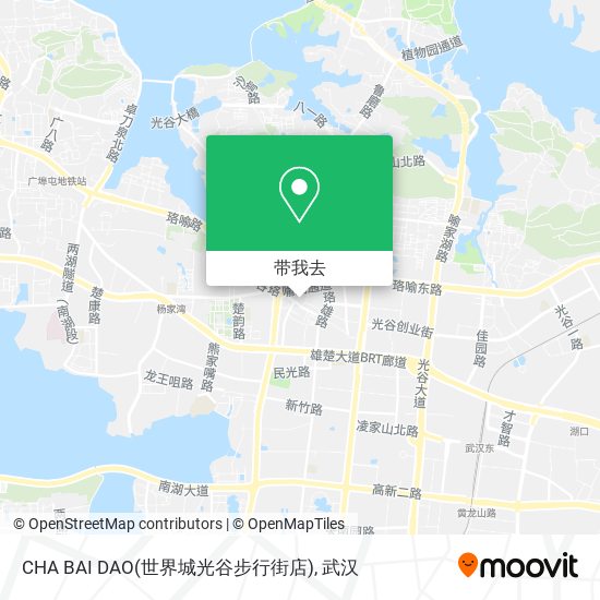CHA BAI DAO(世界城光谷步行街店)地图