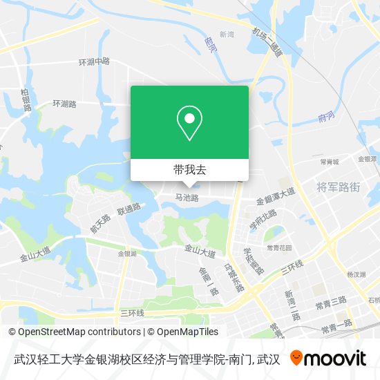 武汉轻工大学金银湖校区经济与管理学院-南门地图