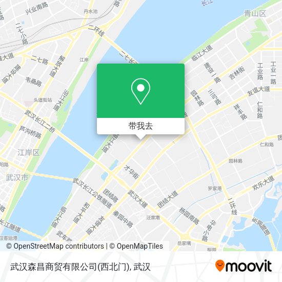 武汉森昌商贸有限公司(西北门)地图