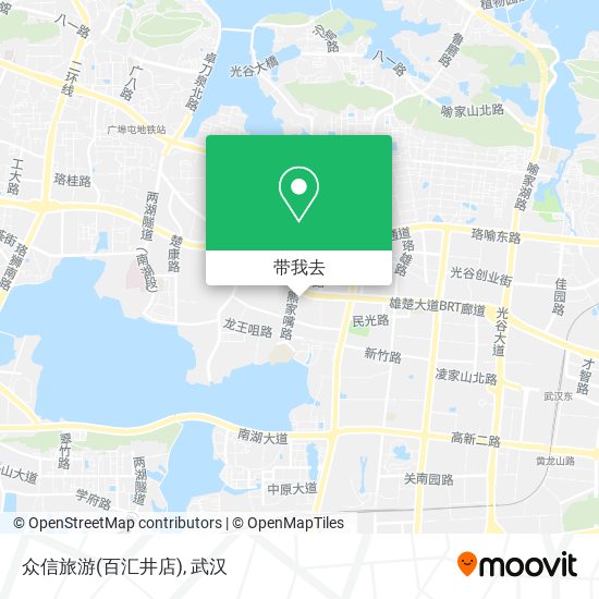 众信旅游(百汇井店)地图