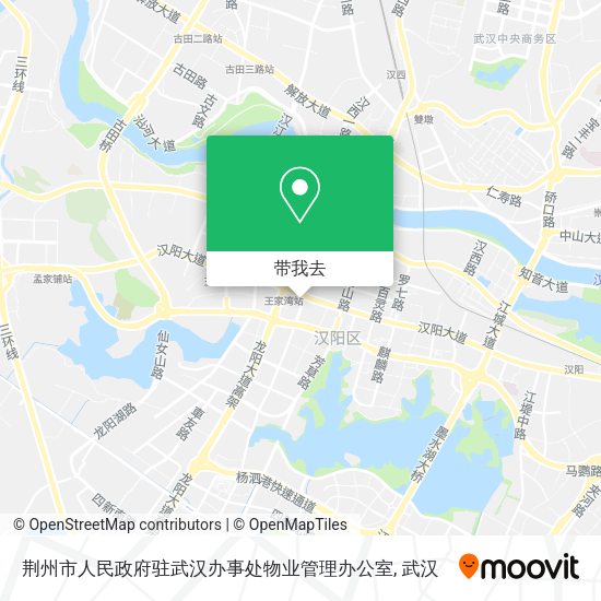 荆州市人民政府驻武汉办事处物业管理办公室地图