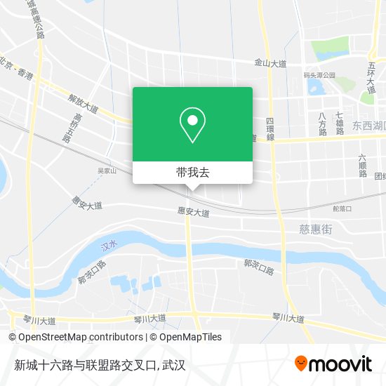 新城十六路与联盟路交叉口地图