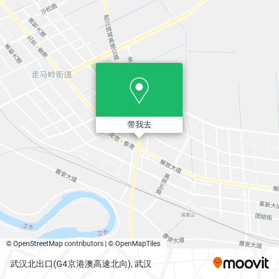 武汉北出口(G4京港澳高速北向)地图