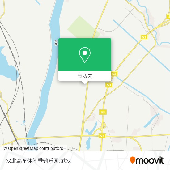 汉北高车休闲垂钓乐园地图