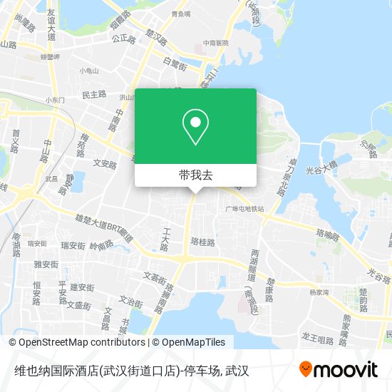 维也纳国际酒店(武汉街道口店)-停车场地图