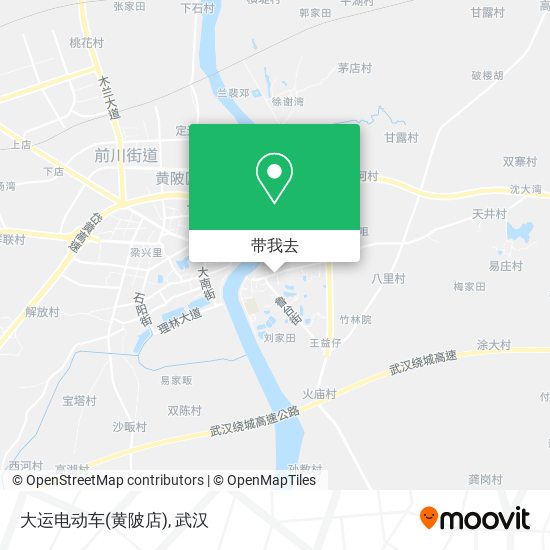 大运电动车(黄陂店)地图