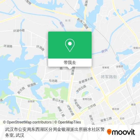 武汉市公安局东西湖区分局金银湖派出所丽水社区警务室地图