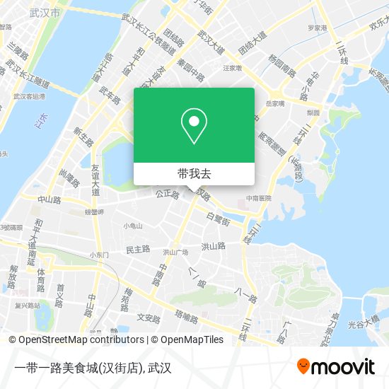 一带一路美食城(汉街店)地图
