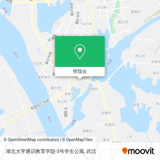 湖北大学通识教育学院-3号学生公寓地图