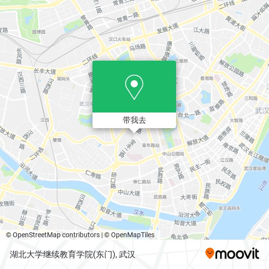 湖北大学继续教育学院(东门)地图