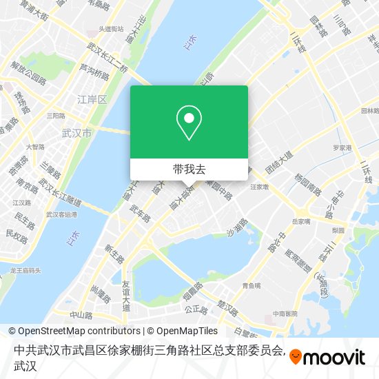 中共武汉市武昌区徐家棚街三角路社区总支部委员会地图