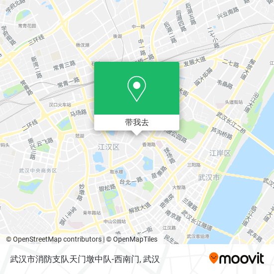 武汉市消防支队天门墩中队-西南门地图