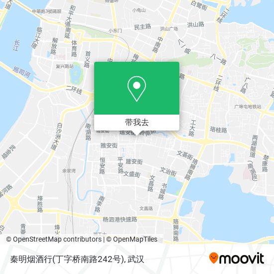 秦明烟酒行(丁字桥南路242号)地图