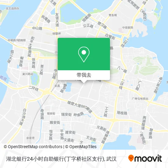 湖北银行24小时自助银行(丁字桥社区支行)地图