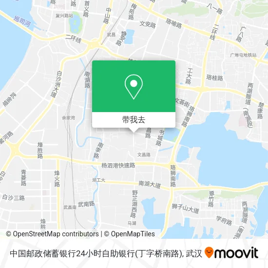 中国邮政储蓄银行24小时自助银行(丁字桥南路)地图