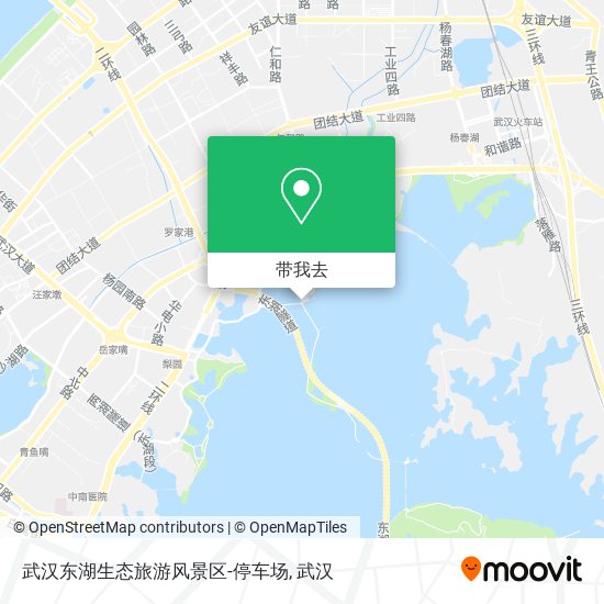 武汉东湖生态旅游风景区-停车场地图