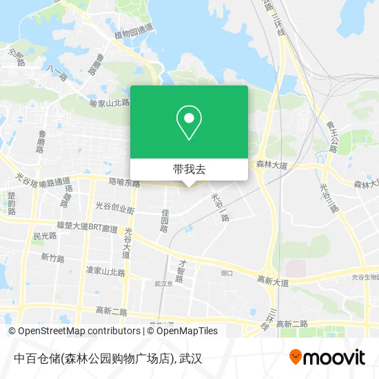 中百仓储(森林公园购物广场店)地图