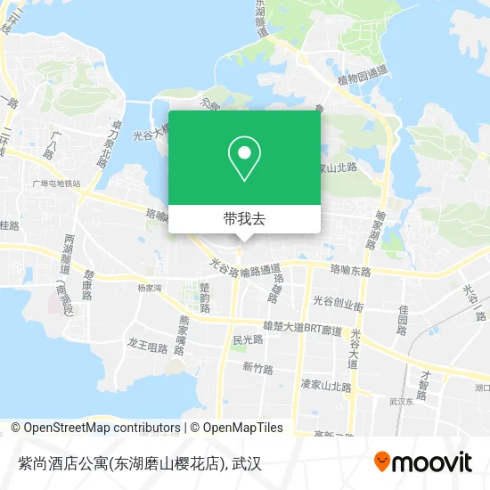 紫尚酒店公寓(东湖磨山樱花店)地图