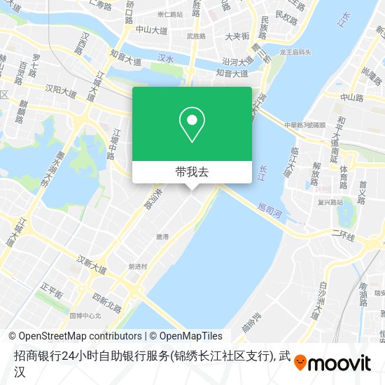 招商银行24小时自助银行服务(锦绣长江社区支行)地图