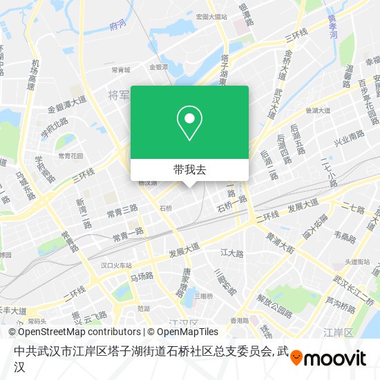 中共武汉市江岸区塔子湖街道石桥社区总支委员会地图