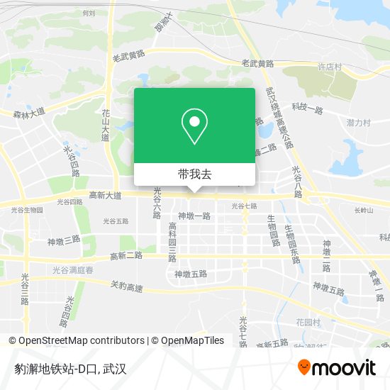豹澥地铁站-D口地图