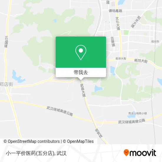 小一平价医药(五分店)地图