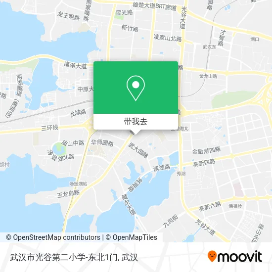 武汉市光谷第二小学-东北1门地图