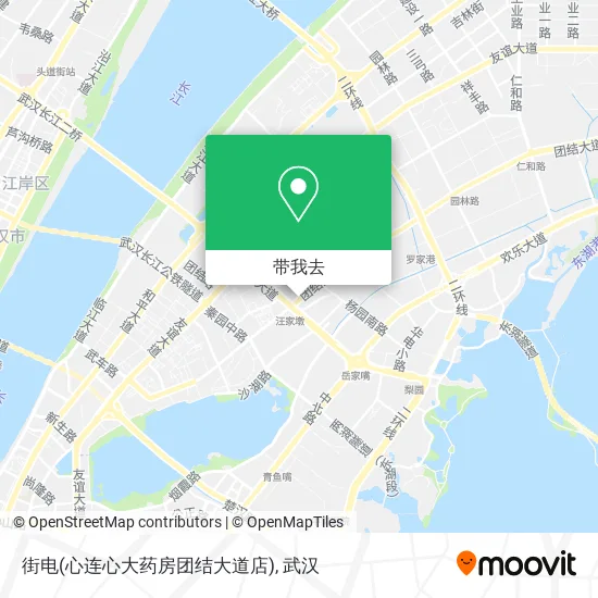 街电(心连心大药房团结大道店)地图