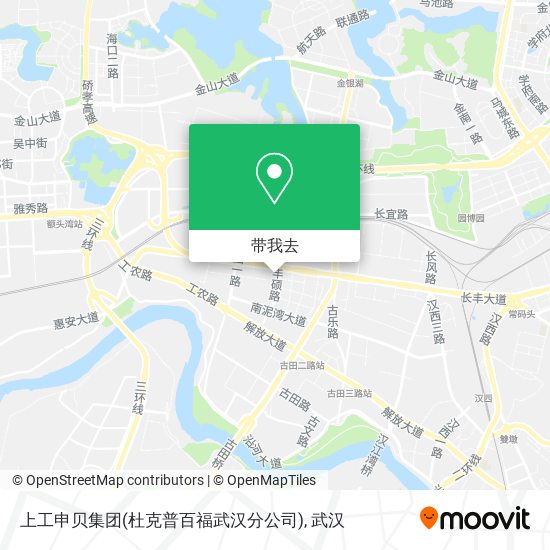 上工申贝集团(杜克普百福武汉分公司)地图