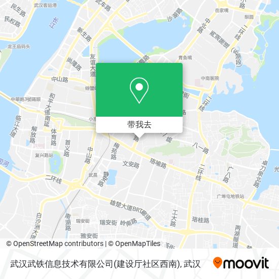 武汉武铁信息技术有限公司(建设厅社区西南)地图