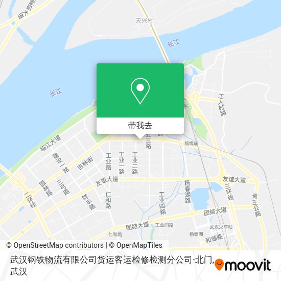 武汉钢铁物流有限公司货运客运检修检测分公司-北门地图