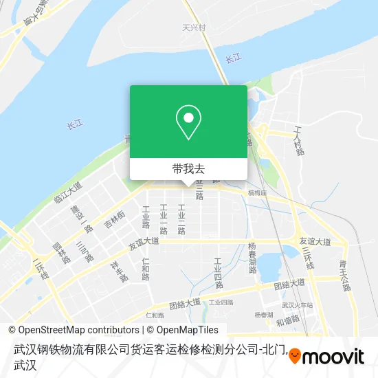 武汉钢铁物流有限公司货运客运检修检测分公司-北门地图