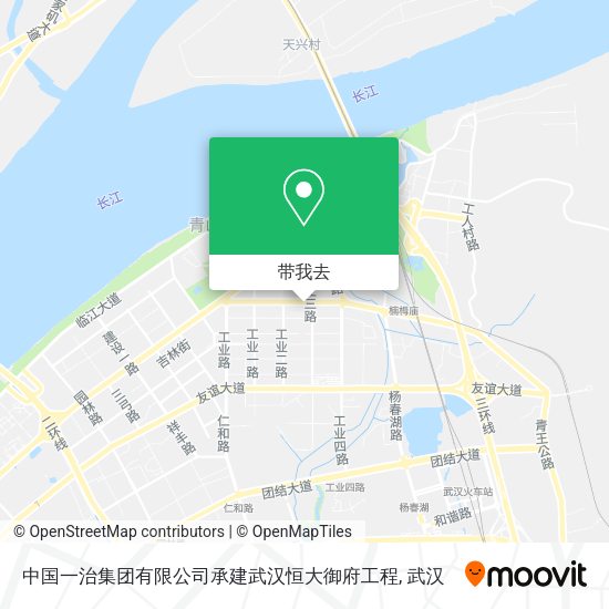 中国一治集团有限公司承建武汉恒大御府工程地图