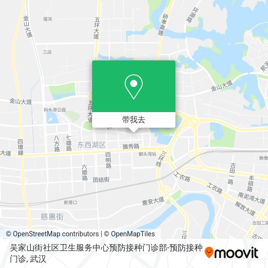 吴家山街社区卫生服务中心预防接种门诊部-预防接种门诊地图