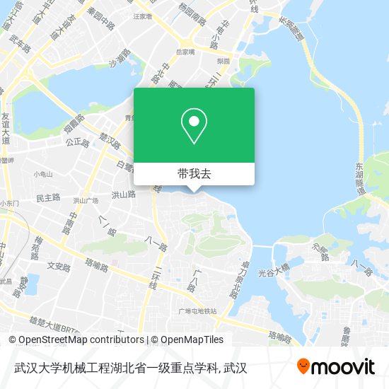 武汉大学机械工程湖北省一级重点学科地图