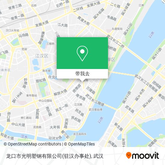 龙口市光明塑钢有限公司(驻汉办事处)地图