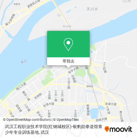 武汉工程职业技术学院(红钢城校区)-银豹跆拳道馆青少年专业训练基地地图