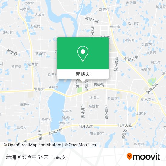 新洲区实验中学-东门地图