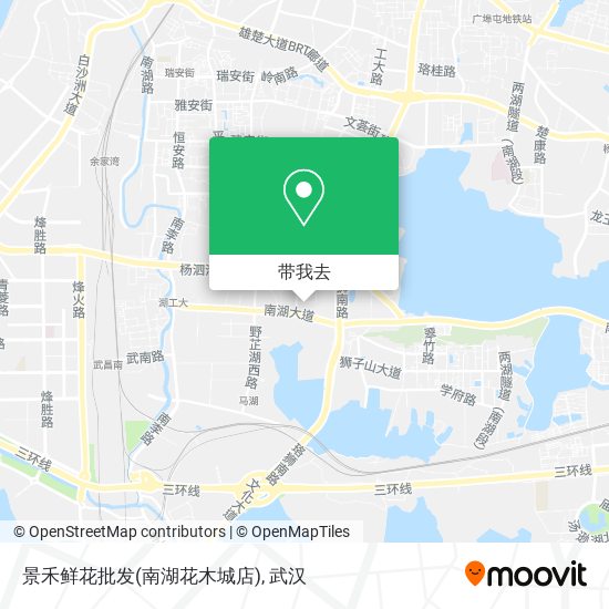 景禾鲜花批发(南湖花木城店)地图