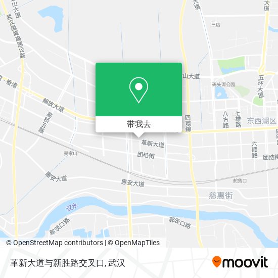 革新大道与新胜路交叉口地图