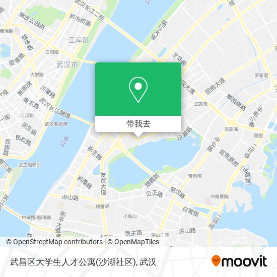武昌区大学生人才公寓(沙湖社区)地图