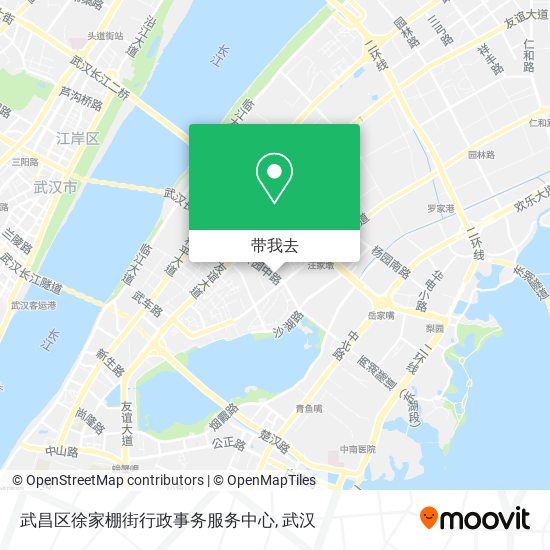 武昌区徐家棚街行政事务服务中心地图