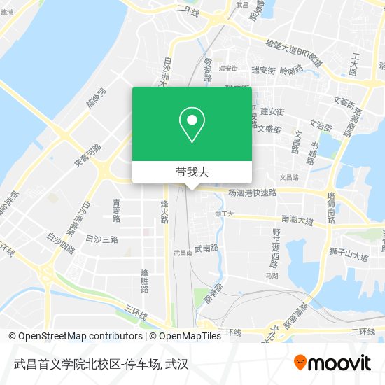 武昌首义学院北校区-停车场地图