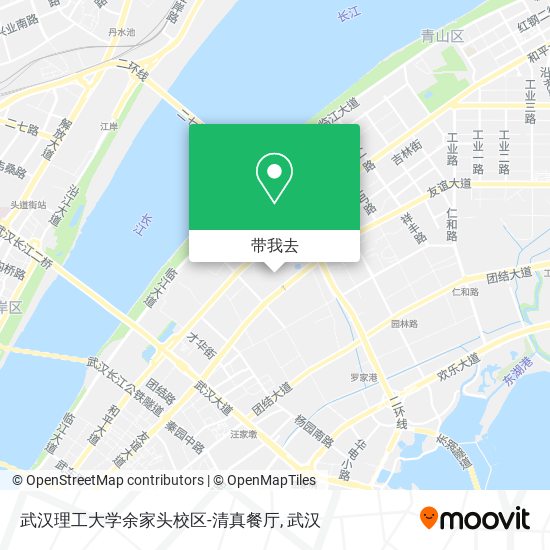 武汉理工大学余家头校区-清真餐厅地图