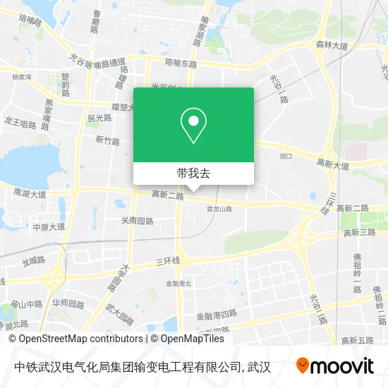 中铁武汉电气化局集团输变电工程有限公司地图