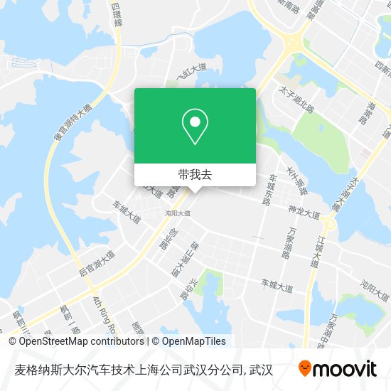 麦格纳斯大尔汽车技术上海公司武汉分公司地图