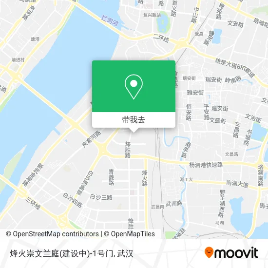 烽火崇文兰庭(建设中)-1号门地图