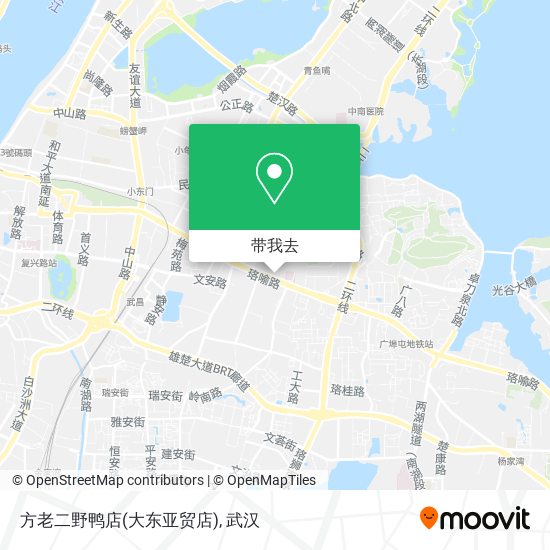 方老二野鸭店(大东亚贸店)地图