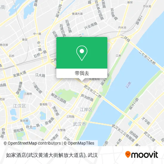 如家酒店(武汉黄浦大街解放大道店)地图