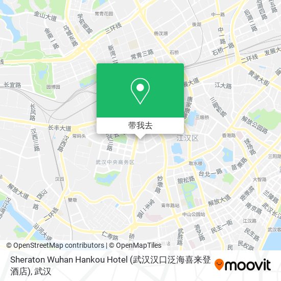 Sheraton Wuhan Hankou Hotel (武汉汉口泛海喜来登酒店)地图
